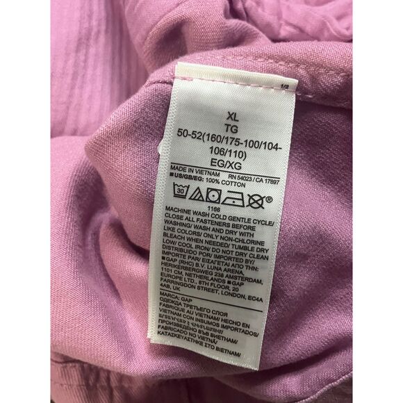 GAP Lilac Utility Jacket - Button Front Shirt Jacket with Pockets - Picture 8 of 8